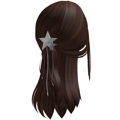 Spikey Scene Low Pony W/ Y2K Star Clips (Brown)