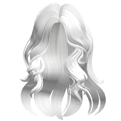 Wavy Flowy Loose Fluffy Hair (White)