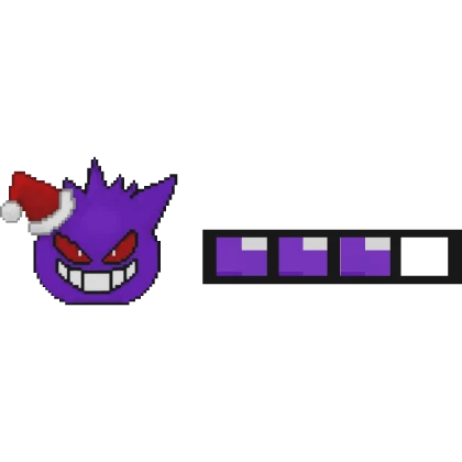 Gengar Christmas Health Bar