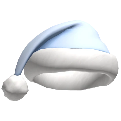 Christmas Santa Hat in Baby Blue