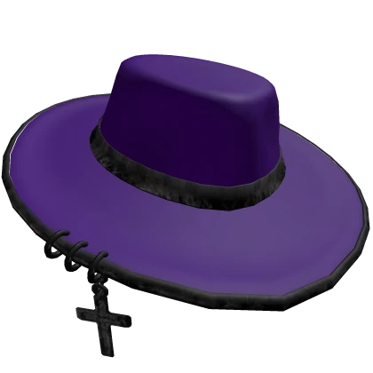 ✅ Purple Y2K Pierced Hat