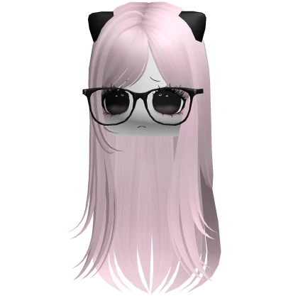 ♡ innocent moe kitty hair pink