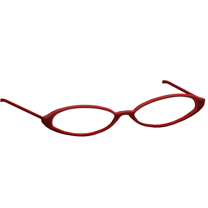 2000's Grunge Glasses in Red