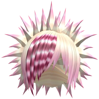 Rebel Spike Rockstar Scene Hair Blonde Pink