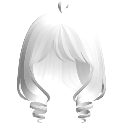 ♡ :  kawaii curly doll hair white