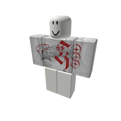 ZillaKami ♰ Y2K Goth White Star Red Streetwear W W