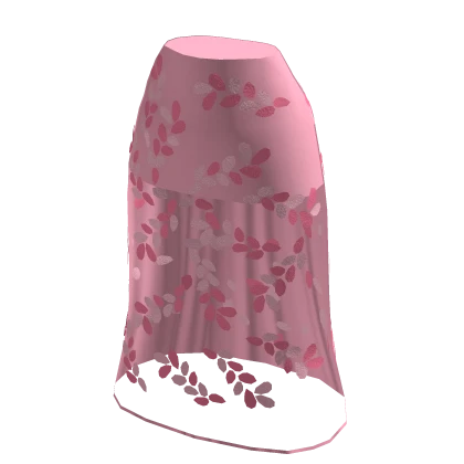 ♾️ Cute pink transparent floral skirt
