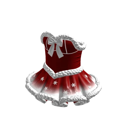 Santa Dress red white