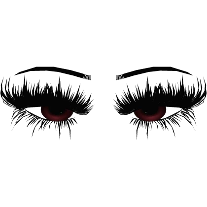 ♡ Cute Vampire Lashes w/ Eyes (Red)