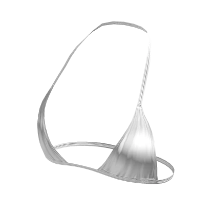 ⨾ Y2K White String Tied Bikini Top