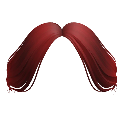 Curtain Bangs in Red