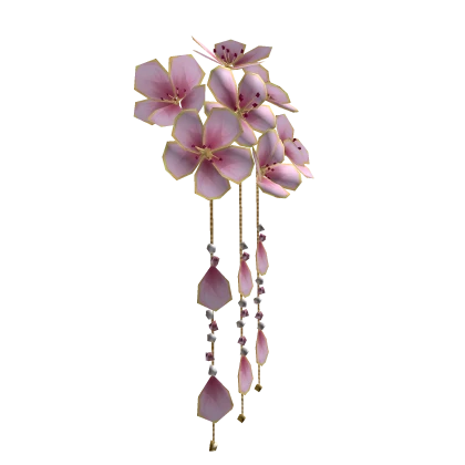 🌸 Cherry Blossom Plum dangling hairpin Right