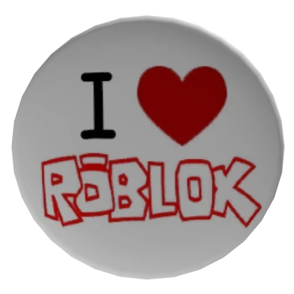 Classic "I Heart Roblox" Pin