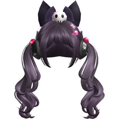 HALLOWEEN ANIME CUTE DEVIL PIGTAILS(PURPLE)