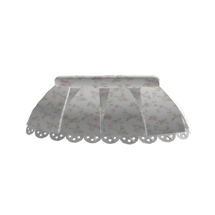 white floral ruffled skirt 3.0
