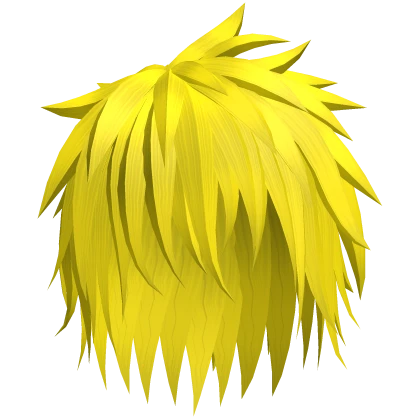 Yellow Short Messy Wolf Hair