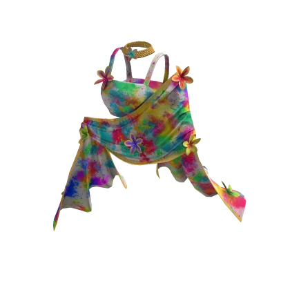 Festival of Color Holi Crop Top & Scarf