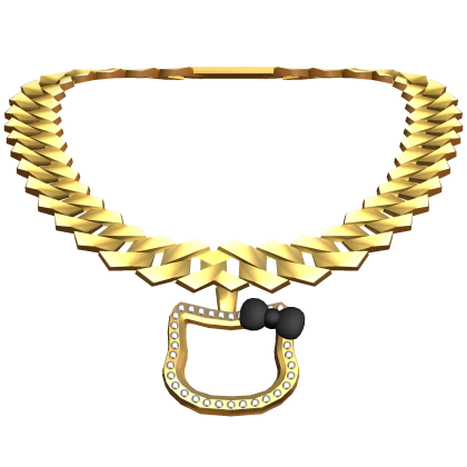 ♡ gold kitty chain necklace