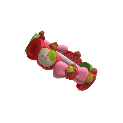 cute mori kei igari red apple bracelet