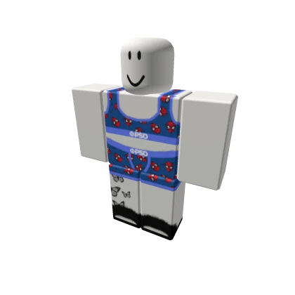 PSD Spider Man baddie Spiderman blue Set tattoo