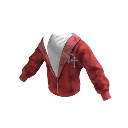 Drop Down Y2K Jacket W/ Tank Top (Red)