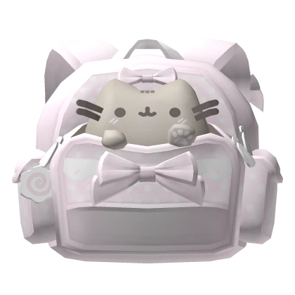♡ ┊ baby pink pusheen cat backpack 3.0