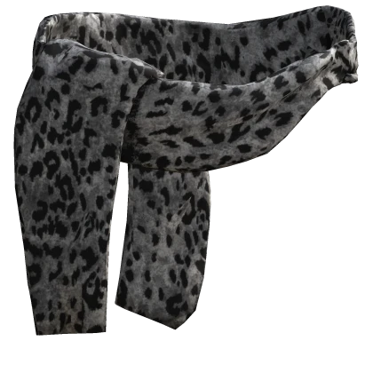 1.0 Winter Wrapped Emo Vkei Scarf White Leopard