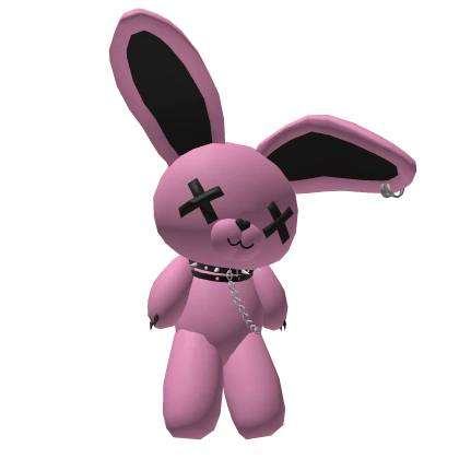 Huge Pink Fluffy Bunny Plushie