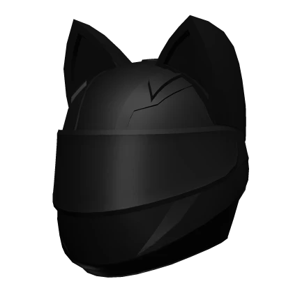 Black Cat Motorcycle Helmet