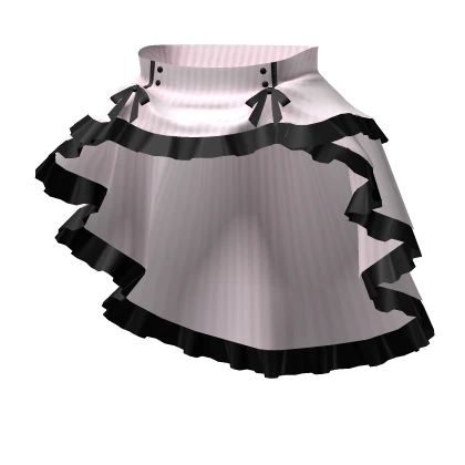 gothic victorian bustle skirt 3.0 pink & black