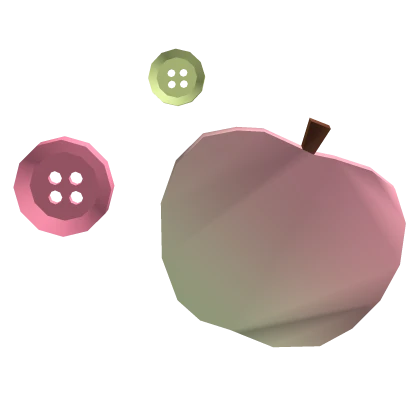 ♡ cute shoujo igari heisei pink apple with buttons
