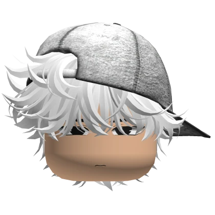 Messy Cute Fluffy Hair Boy (White)