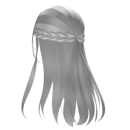  ♡ Long Flowy Braided Anime Hair in White
