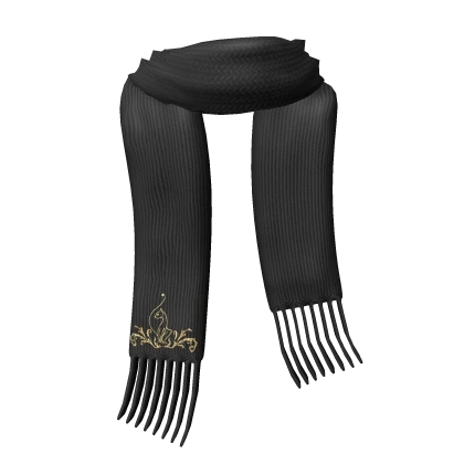 Vintage Designer Scarf | Black
