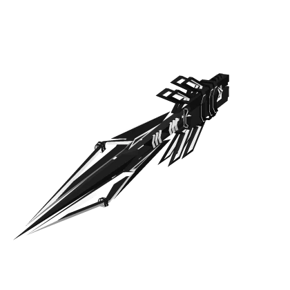 Left HandHeld Dark White Cyber Sword X1