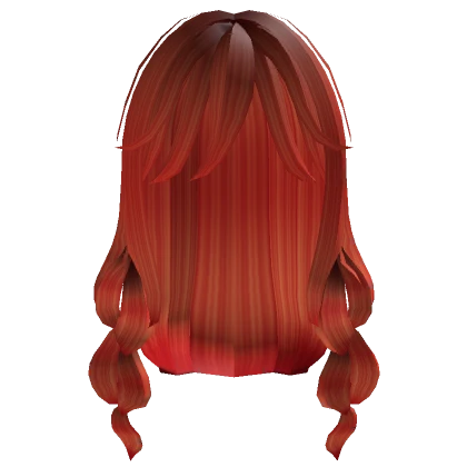 Red Anime Loose Braid Hair