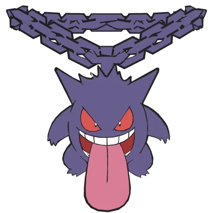 gengar chain necklace freaky