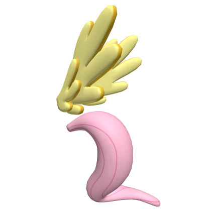 Pink Little Pony Tail 💞 with Wings