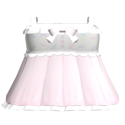 ♡ : kawaii pink sweet sprinkles baby doll dress