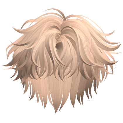 Blonde Messy Middle Part Hair