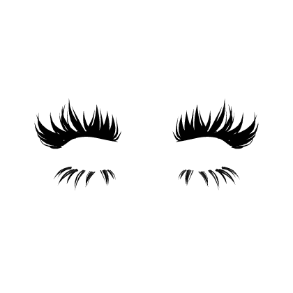 cute emo chibi anime thick lashes