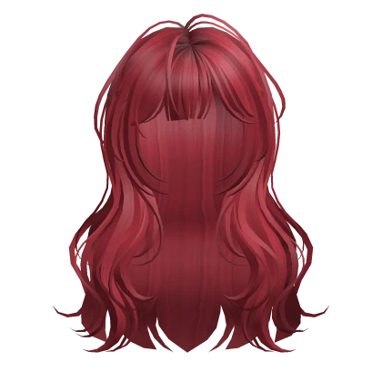 Red Cute Wavy Hair
