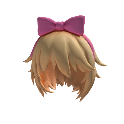 [🎀] Cute Blonde Hair with Bow