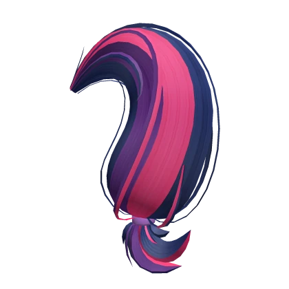 Twilight Blue Tied Pony Tail