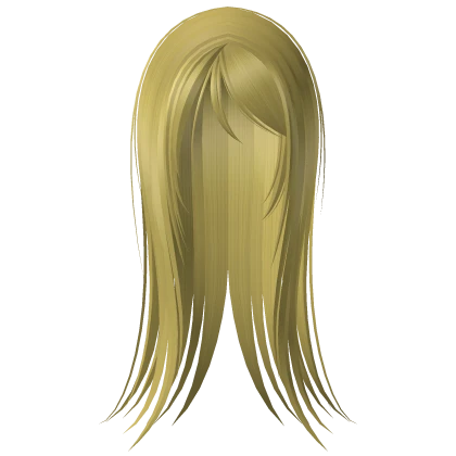 ♰ vampire goth emo wispy long straight hair yellow
