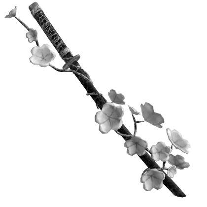 White Blossom Flower Katana