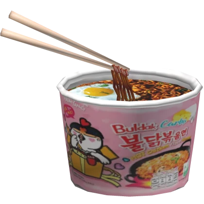  Matching Pink Buldak Korean Carbonara Noodles