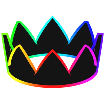 Cool RGB Rainbow Cartoony Crown