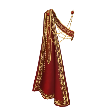 3.0 Royal sash with cape - red/gold