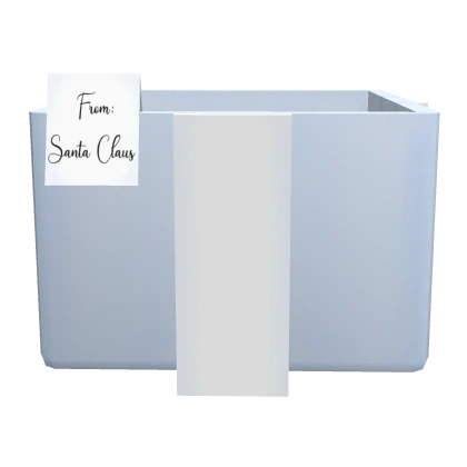 from santa.. Christmas Present BOTTOM HALF BLUE